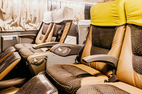 luxury charlotte buses