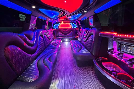 neon lights limo