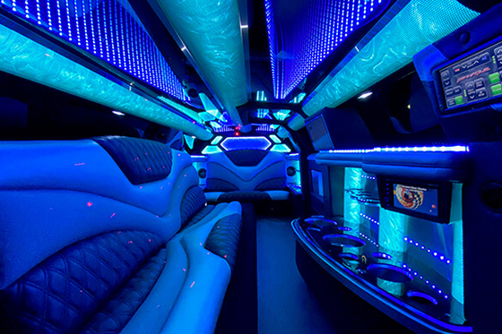10 passenger charger limo interior #2